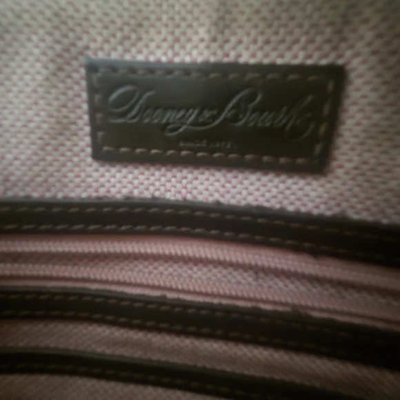 Dooney & Bourke Brown Croc-Embossed Leather Bag - Picture 10 of 12